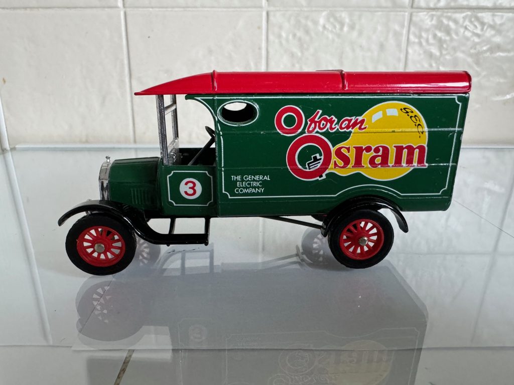 YesterYear - Orsam The General Electric Company - Model Van